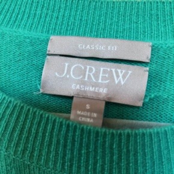 Jcrew Cashmere Sweater Kelly Green Size Small - Picture 4 of 5